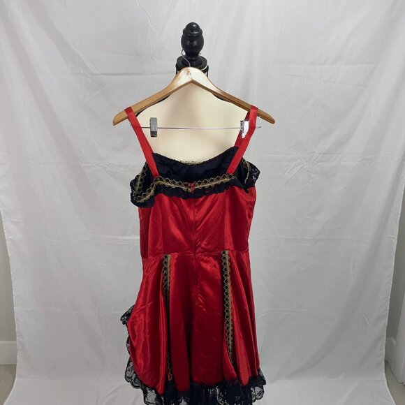 Vintage 60s 70s Can-Can Girl Mini Dress Original Hollywood Studio MOULIN ROUGE - Picture 6 of 7